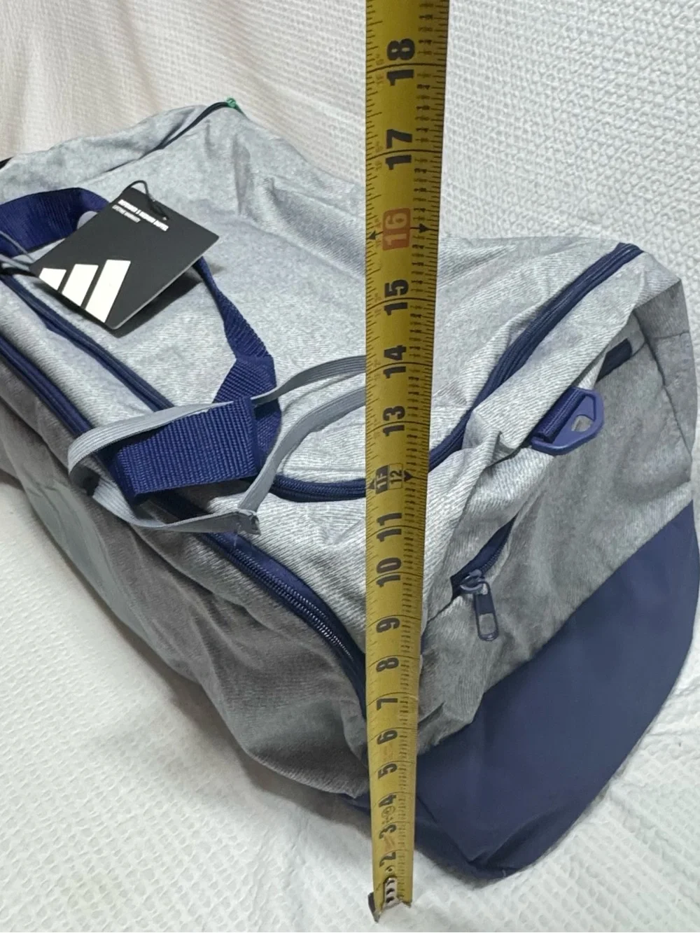 Adidas defender 5 medium navy Blue duffel bag navy blue gray
